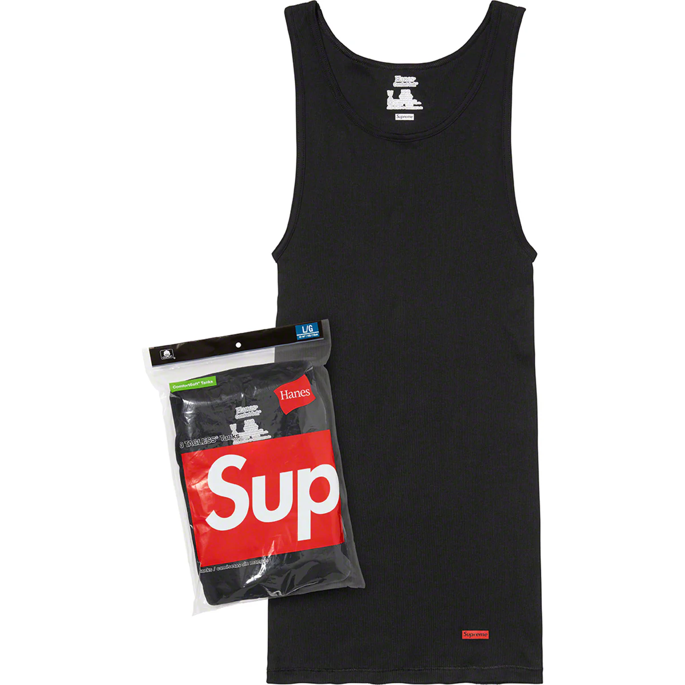 Supreme®/Hanes® Tagless Tank Tops (3 Pack) view 3